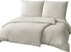 Goodivery ® Ensemble de literie en microfibre souple avec fermeture éclair, 135 x 200 cm, beige, 4 pièces