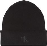 Calvin Klein Ck Fine Rib Beanie - Zwart