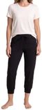 Schiesser Dames pyjama Mix & Relax zwart / crème