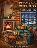 PAYSAGES & INTÉRIEURS APAISANTS "Livre de Coloriage Adulte Anti-Stress": 50 Illustrations de Relaxation et Art-Thérapie pour des Moments Cozy - Livre de Coloriage Anti-Stress & Relaxation