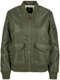 Brandit Sherpa Bomber Jacket Dames Tussenseizoensjas - olijf - L