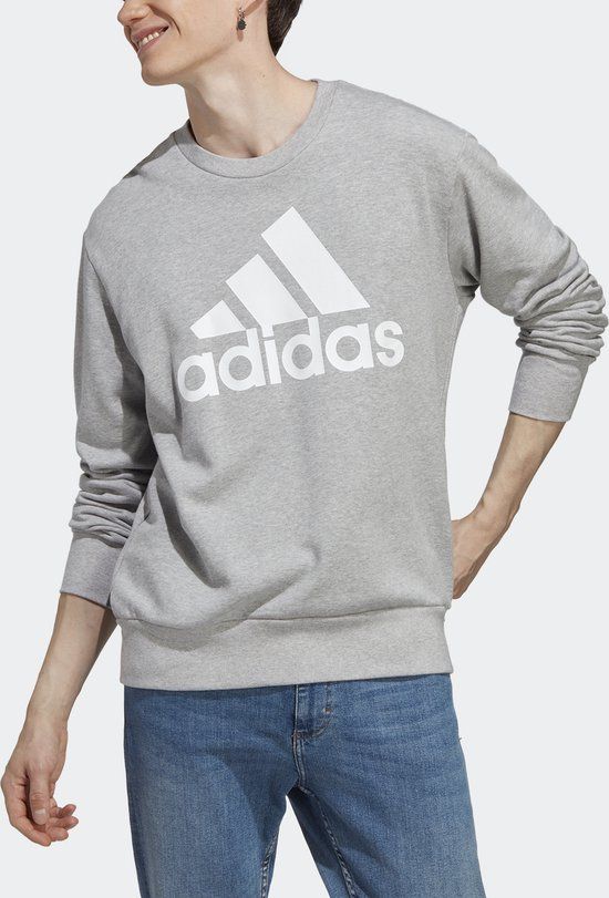 adidas Sportswear Essentials French Terry Big Logo Sweatshirt - Heren - Grijs - XL