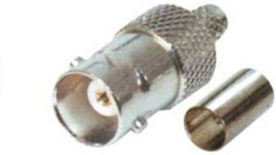S-Impuls BNC (v) krimp connector voor RG59 kabel - 75 Ohm / recht