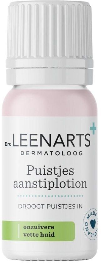 Drs Leenarts Aanstiplotion bij puistjes | Indrogend & Antibacterieel - Parfumvrij en alcoholvrij - Sulfur, zinkoxide en calamine
