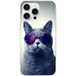 Apple iPhone 16 Pro Max Chat a lunette bedrukt siliconen hoesje