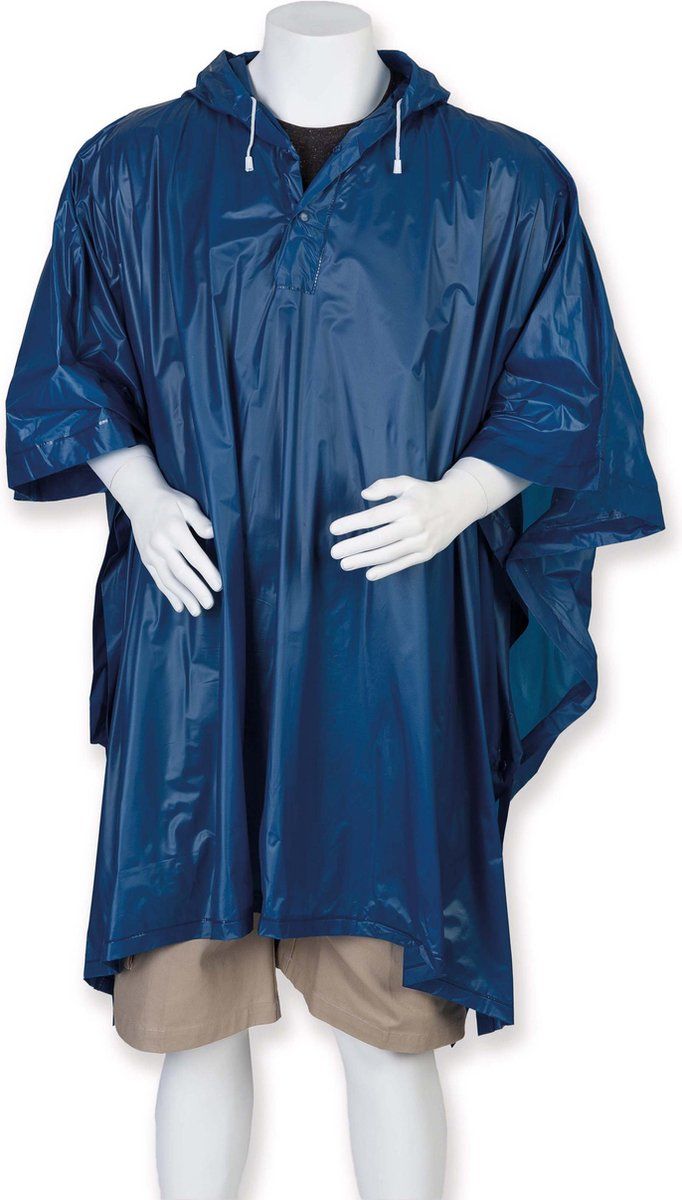 SPLASHMAC Regenmantel Poncho voor volwassenen Navy - PVC - EAN: 8720254355153