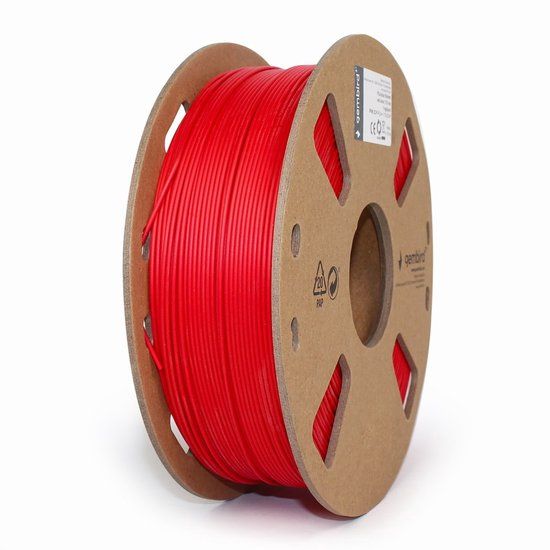 Merkloos / Sans marque Gembird 3DP-PLA1.75-01-R - Filament PLA, 1.75 mm, rood