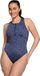 ten Cate Swim Ten Cate Badpak Soft Cup High Neck Zipper Prothesis Option Zebra Grey Dames Maat 46