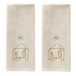 SKL Home Religieus/Kerstmis Geboorte Handdoek 2st Set voor Bad/Keuken & Gift, Natuurlijke