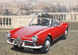 Italeri 3653 Alfa Romeo Giulietta Spider 1300 Auto (bouwpakket) 1:24