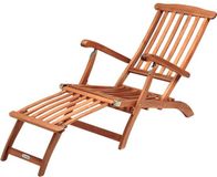Casaria Ligstoel Queen Mary – Acaciahout 169x54x95cm - Bruin