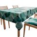 PETTI Artigiani Italiani - Tafelkleed, tafelkleed, tafelkleed voor de keuken van katoen, design cirkel beige X6 plekjes (140 x 180 cm) 100% Made in Italy