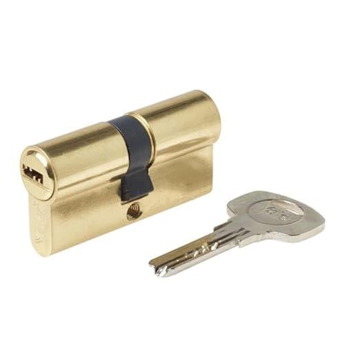 Yale CS10 High Security Cylinder - Double Clutch - Brass - 40x40mm - Keyed