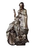 DRW Geboorte uit hars, eendelig, oudzilver, 20,5 x 13 x 31,5 cm