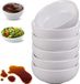 OEM Keramische dipschaalset, 6-delig, 8 x 3,5 cm. Geschikt voor vaatwasser, dipsauzen, snacks, desserts en huisdiervoer