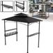 UISEBRT Pavillon de jardin avec toit noir