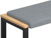 vidaXL - Coussin de banc - Tissu - Gris clair
