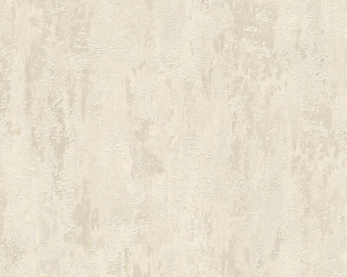A.S. Création Trendwall 2 - RUW METAAL BEHANG - Industrieel - beige crème - 1005 x 53 cm