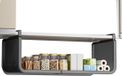 Merkloos Hangmand Onder Plank - Opbergmand Keuken - Ruimte Maximaliseren - Aanpasbare Breedte - 25-45 cm - Zwart
