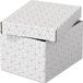 Esselte Home Duurzame Kleine Opberg- en Geschenkdoos met Deksel, Set van 3 Stuks - Wit