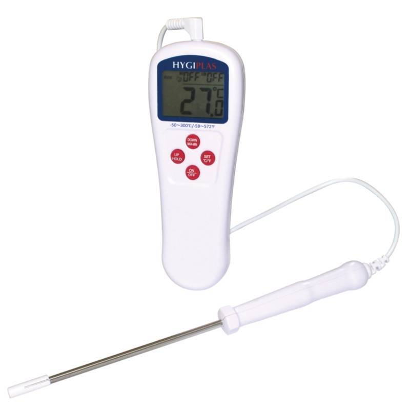 Hygiplas Digitale Thermometer + RVS Voeler | | LCD Display