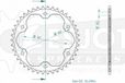 Esjot Couronne transmission pour moto BMW 800 F Gs 2009 à 2017 42 dts P525 Neuf