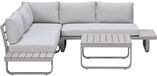 Garden Impressions Masone aluminium set d'angle lounge 4 pièces