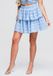 OMBRE Rok - Katoen - Gestreept - Rok Blauw S/M