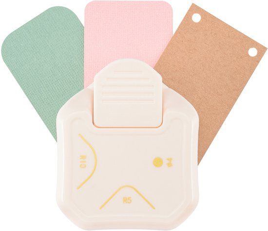 Vaessen Creative 3-in-1 Hoekpons - 5 - 10 - Ø4 mm - Wit