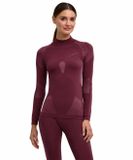 FALKE Warm Turtleneck sneldrogend functioneel shirt met lange mouwen dames bruin - maat S
