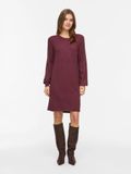 VILA VIRIL L/S VOLUME SLEEVE KNIT DRESS-NOOS Dames Mini jurk M Port Royale
