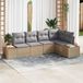 Maison Exclusive - Salon de jardin 5 pcs Beige Poly rotin