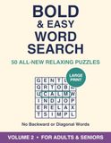 Bold and Easy Word Search for Adults and Seniors: Large Print Puzzle Book Vol. 2