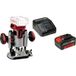 Einhell Ensemble composé d'une défonceuse sur table et d'une défonceuse de chant sans fil TP-RO 18 Set Li BL - Solo et d'un kit de démarrage Power X-Change 18V 4Ah