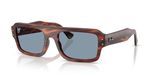Ray-ban Rb 4454 Lunettes de soleil unisexe havane rectangulaires bleu 53mm