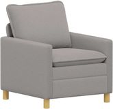 vidaXL Bank Lichtgrijs Stof 76 x 81 x 87,5 cm