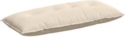 vidaXL Coussin de dossier Beige 120 x 50 cm Microfibre Tissu