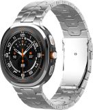 Strap-it Titanium 'Iron' schakel band - zilver