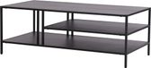 en.casa Salontafel Kumlinge metaal 40x110x55 cm zwart