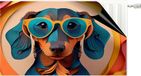Dachshund Magnetische radiatorafdekking, decoratieve radiatormat voor de kamer met het thema "Dachshund