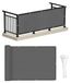 Merkloos Privacy Scherm voor Balkon 1.5x3 m, Waterdicht en UV-Bestendig