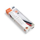 Peach PB408-01 Plastic bindruggen DIN A4, 8 mm, 45 vellen, 100 stuks, Wit