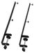 Elzusha - Set de 2 serre-joints de bureau sans clous pour panneaux perforés