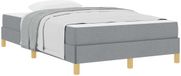 vidaXL Lit plateforme avec matelas, gris clair, 120 x 200 cm, tissu