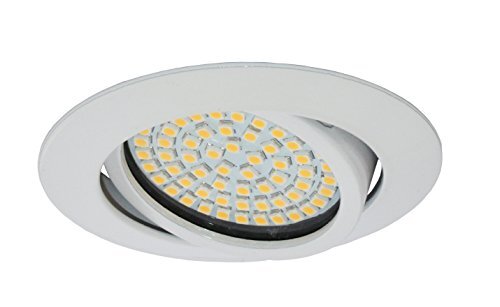 ROLUX LED inbouwlamp, gegoten aluminium, 4 W, wit, 83 x 23 mm