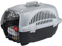 Unyqoos® Compacte en veilige transportbox voor kleine honden en katten met ventilatie - Grijs