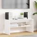 Maison Exclusive meuble TV - 80 x 30 x 40 cm - Blanc - Fibre de bois