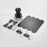 Lucande - Plafondventilator Tedric met verlichting - 1 licht - Staal, MDF - 133 cm - Zwart, Eikenhout