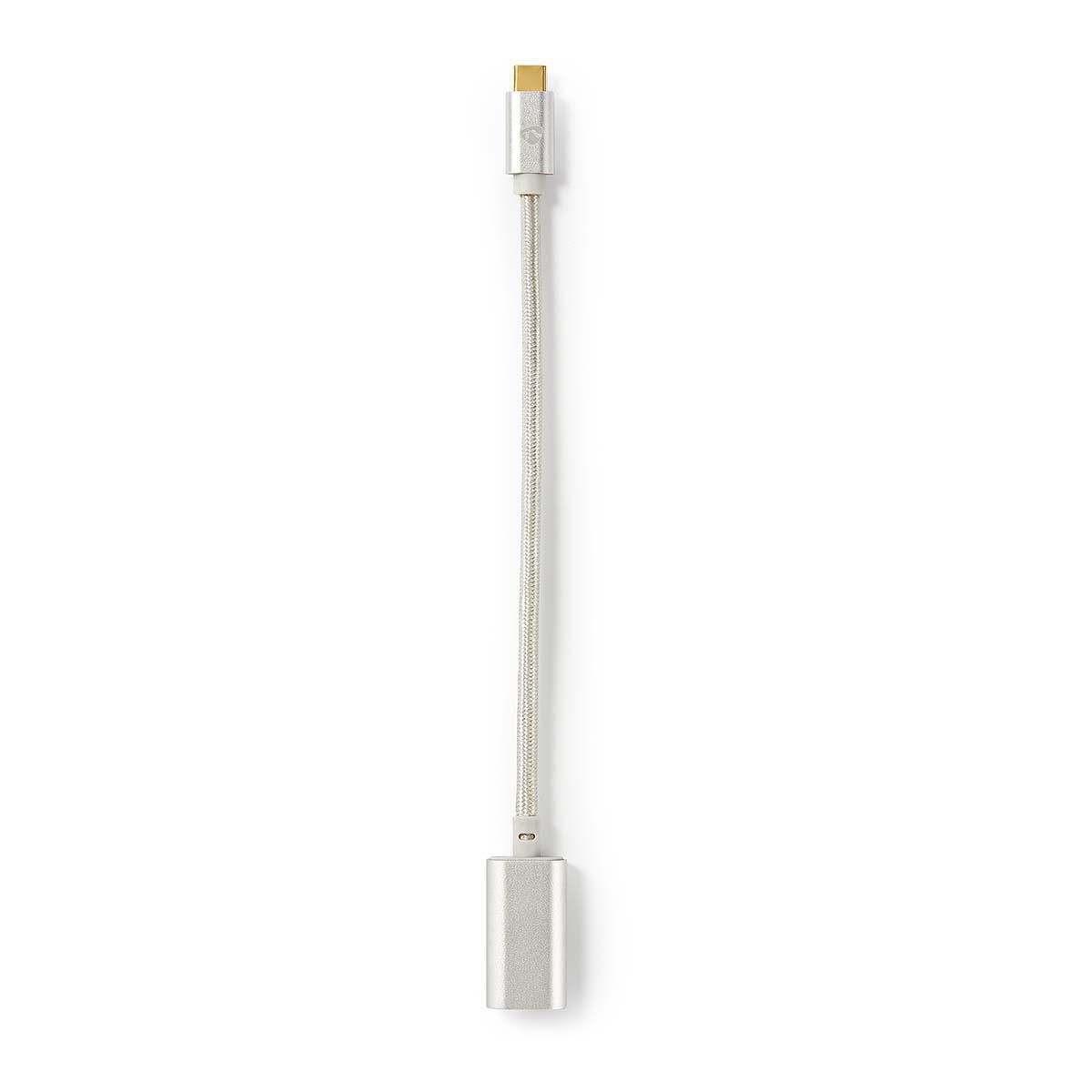 Nedis CCTB64650AL02 - Speakerkabel - 0,2 m - Aluminium, Stof/Weefsel