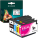 Evoke Compatible Ink for HP 932XL 933XL CN057AE CN054AE CN055AE CN056AE 4x CMYK Black Cyan Magenta Yellow 72ml 5440 Pages Officejet 6100 6600 6700 Premium 7110 7510 7600 7610